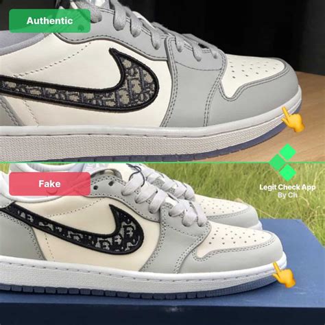 real dior jordan 1 vs fake|dior air jordan 1 reps.